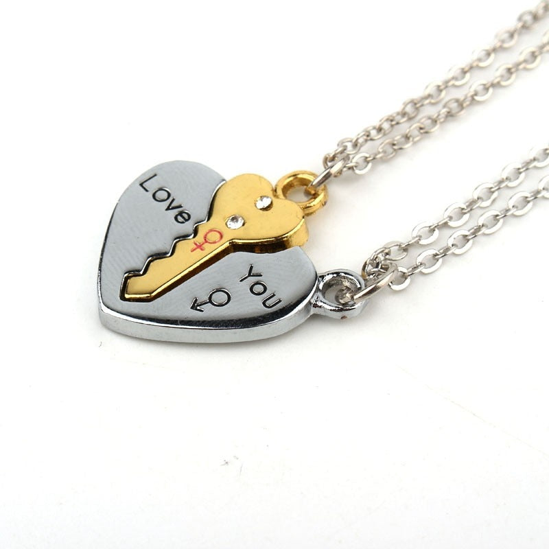 Heart Shaped Couple Necklace - Everyday-Live