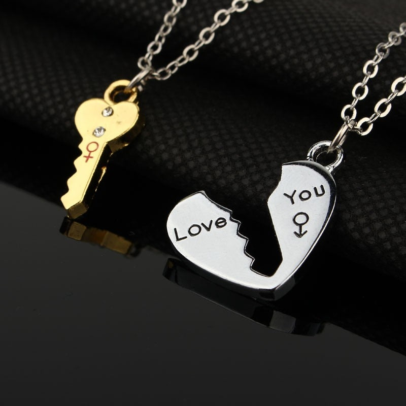 Heart Shaped Couple Necklace - Everyday-Live