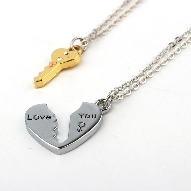 Heart Shaped Couple Necklace - Everyday-Live
