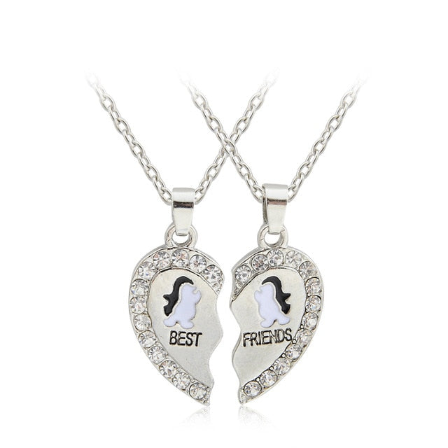 Penguin Couple Pendant Necklace - Everyday-Live