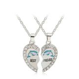Dolphins Couple Pendant Necklace - Everyday-Live